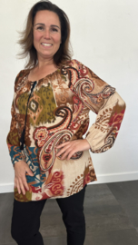 Blouse marjan paisley camel