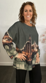 Blouse Bella Donker groen