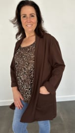 Blazer Lisa donker bruin (Maat 2)