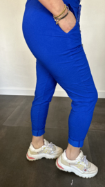 Comfy joggjeans kobalt (donker) +SIZE