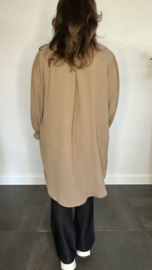 Tuniek Maya lange mouw +SIZE taupe