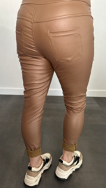 Joggjeans Leatherlook coating cognac