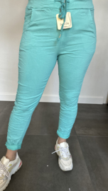 Comfy joggjeans smaragd (standaard)