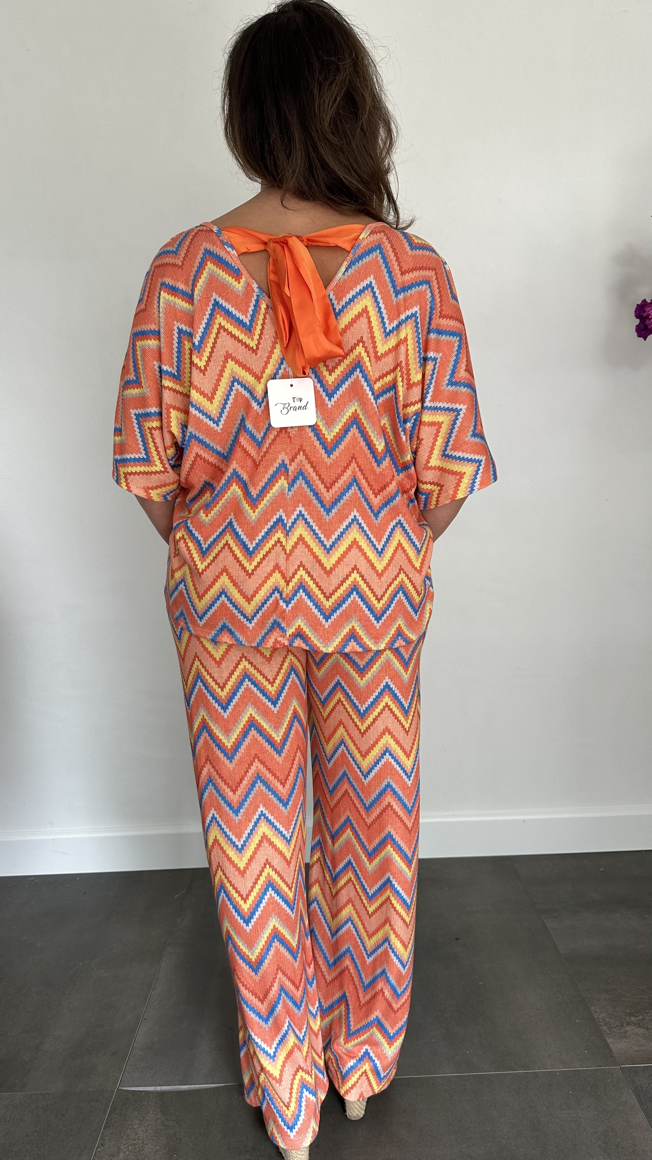 2-Delige set zig zag oranje