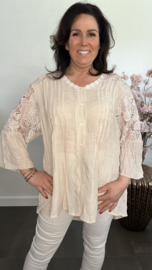 Blouse met kant Lilly Zand