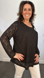 Kanten blouse Esmee Zwart