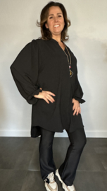 Tuniek Maya lange mouw +SIZE zwart