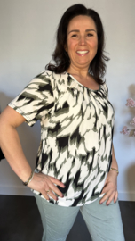 Ballon shirt met elastiek wild flames army