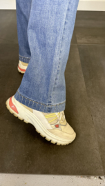 G-smack stretch jeans FLARE met glitter