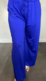 Pallazzo broek Premium travel kobalt SALE