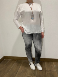 Joggingbroek grey/grijs jeans look +size