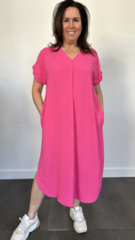 Jurk Maya +Size fuchsia