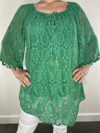 Top/ tuniek kant groen