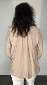 Ballon shirt travel met elastiek zand (licht)
