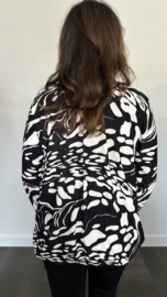 Ballon shirt met elastiek lava  (+size)