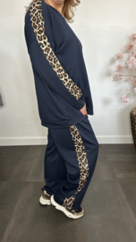 2-Delig comfy pak met panter bies Marine