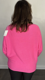 Trui Wendy met ruche Fuchsia