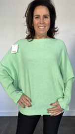 Trui Wendy met ruche licht groen