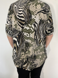 Shirt zipp zebra/ snake army