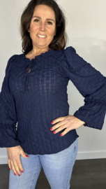 Top Laila met ruche marine