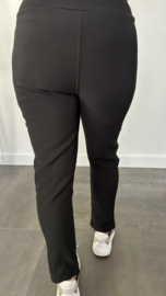 Tregging met fleece gevoerd knoopjes zwart