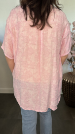 Blouse Silvi flowers Roze