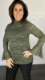 Kanten top Jill army SALE