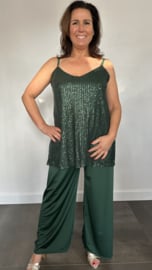 Pallazzo broek Premium travel groen SALE