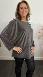 Top Lucy zilver sparkle Zilver
