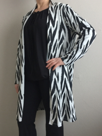 Vest zebra zwart/wit