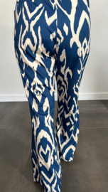 Flared TRAVEL broek lola +SIZE petrol