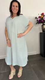 Jurk Maya +Size licht groen