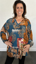 Blouse claire paisley petrol