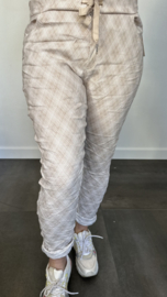 Joggjeans jacquard jade zand