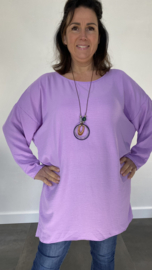 Tuniek Roza met ketting lila