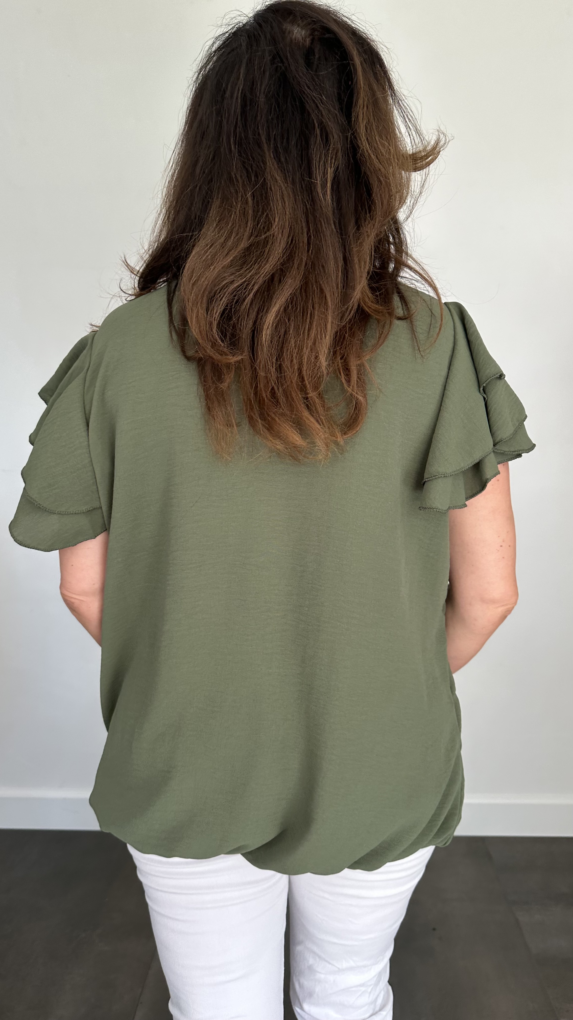 Shirt Celine met ketting +SIZE army
