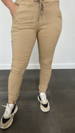 Comfy joggjeans camel +SIZE