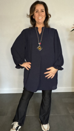 Tuniek Maya lange mouw +SIZE marine