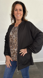 Vest met rits TRAVEL +SIZE zwart