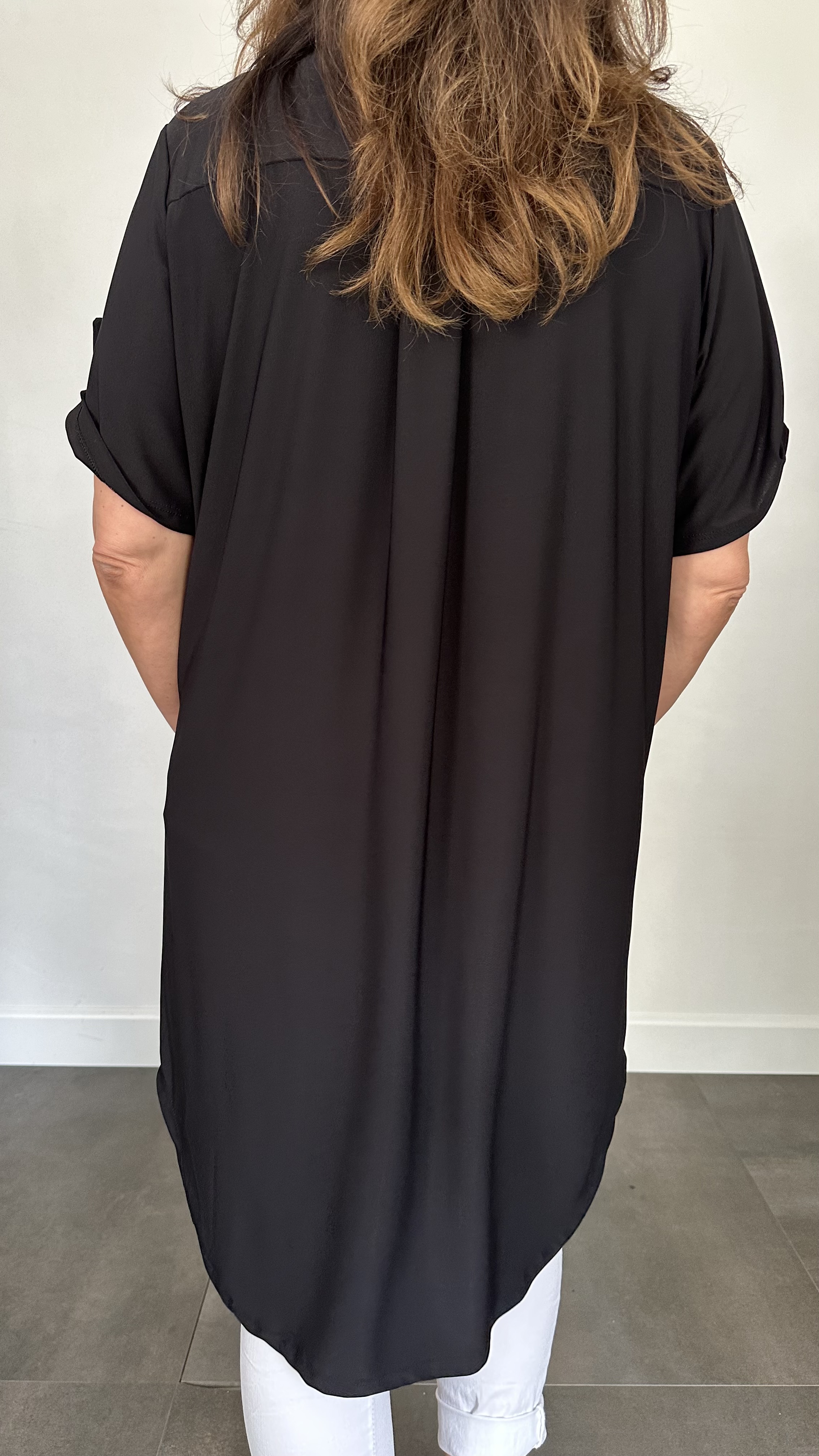 Tuniek liz korte mouw zwart