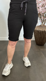 Korte joggjeans Zwart