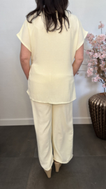 2-Delig pak Reza met strik botergeel