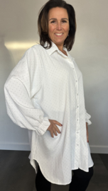 Blouse Noèlle diamant +SIZE ecru