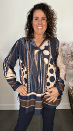 Blouse Vera Chains & Dots marine