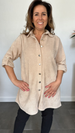 Baby rib blouse zand
