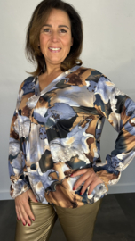 Soft top Gold lava blauw /bruin