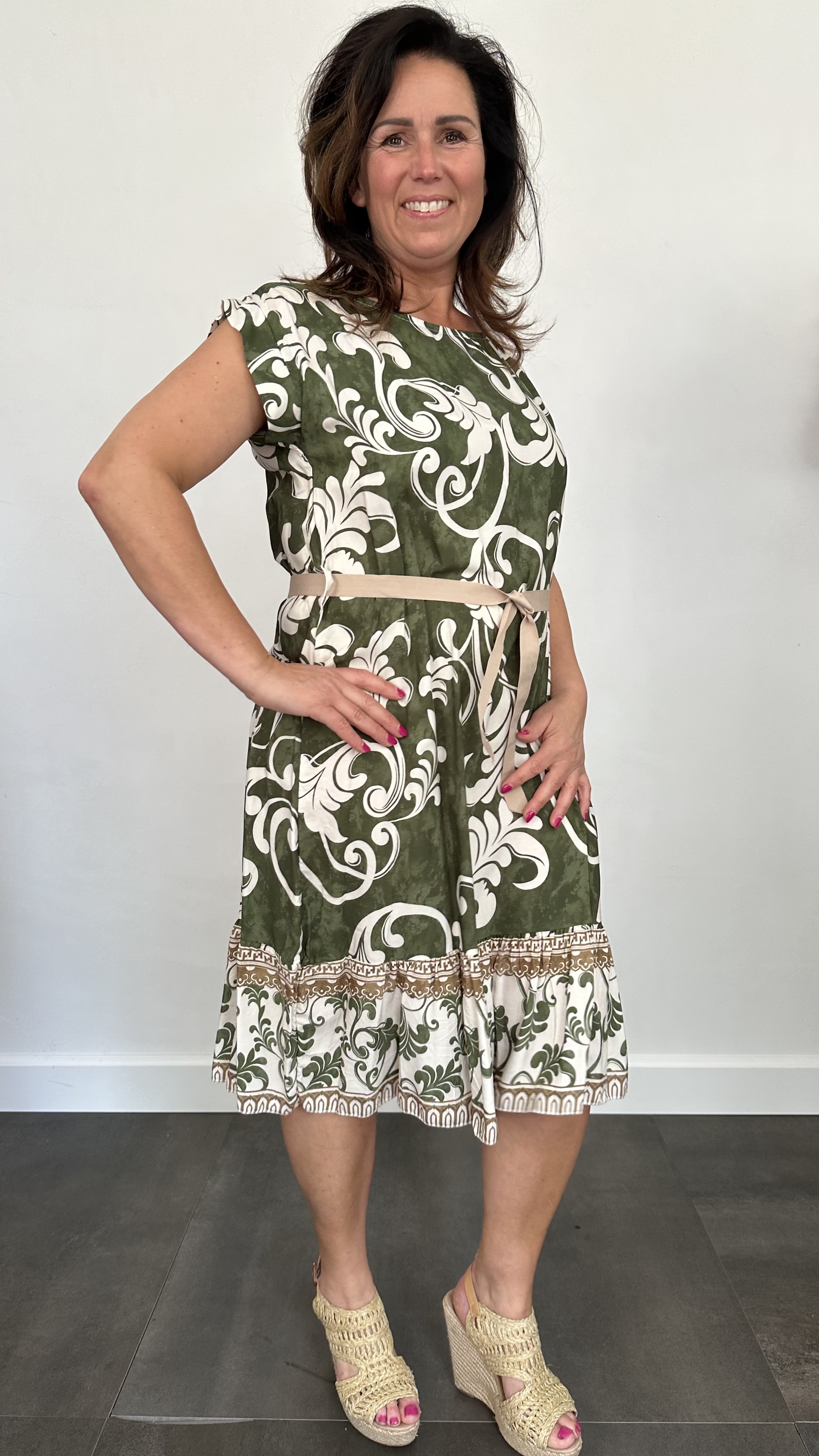 Jurk Ilona versailles groen SALE