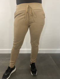 Pantalon lily met zakjes camel