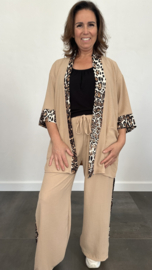 2-Delig pak panter bies camel