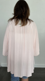 Tuniek chantal met kant roze +SIZE SALE